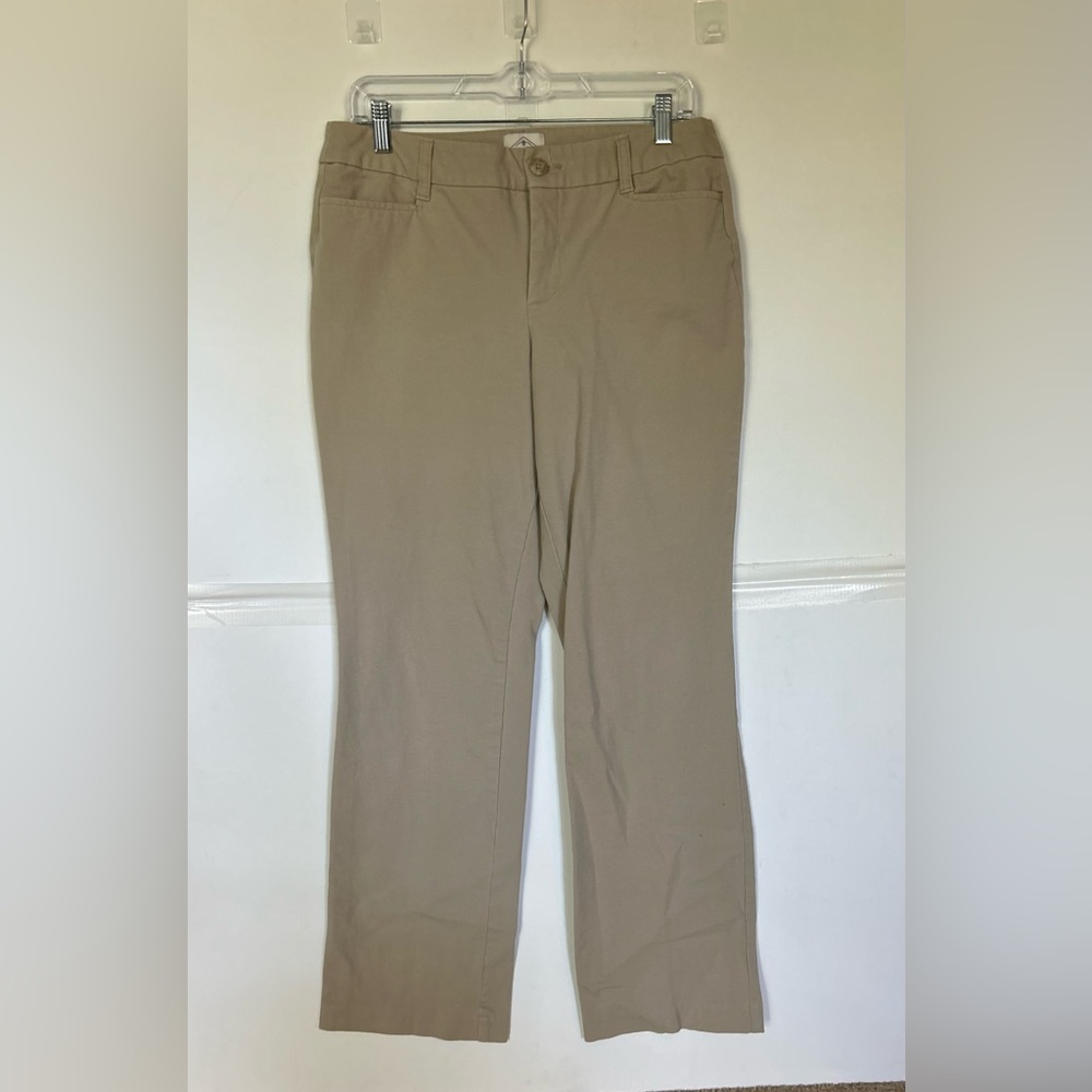 St. John's Bay Women's size 10 straight leg tan dress pants